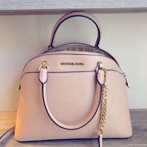 Michael Kors Emily Pink leather Satchel